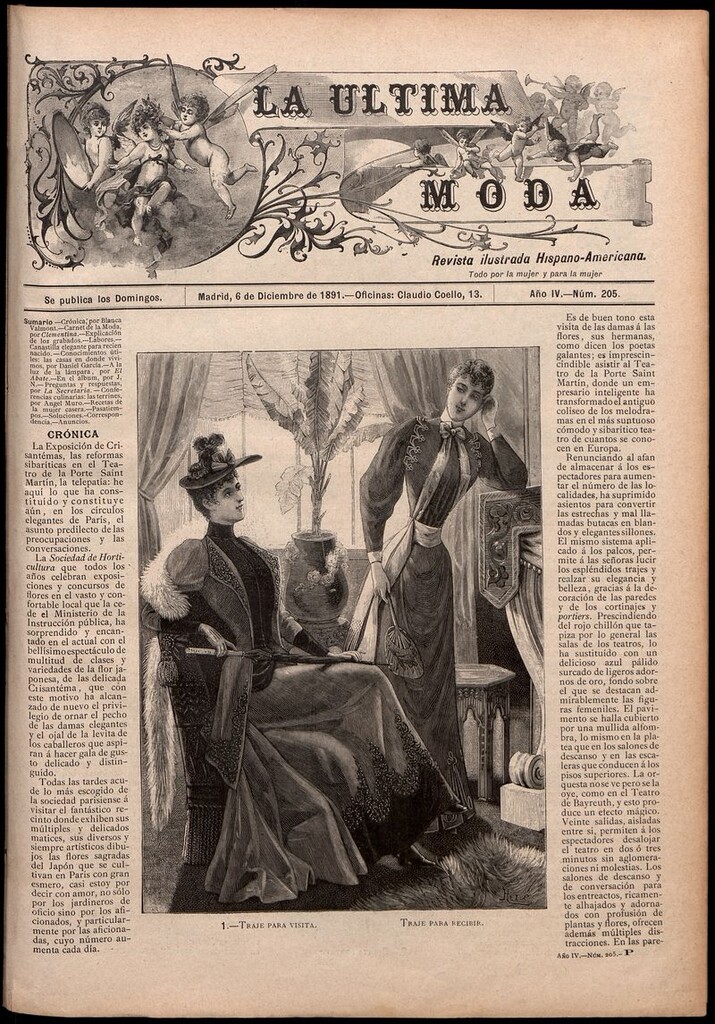 Miniatura de La Última moda: revista ilustrada hispano-americana, del 6 de diciembre de 1891