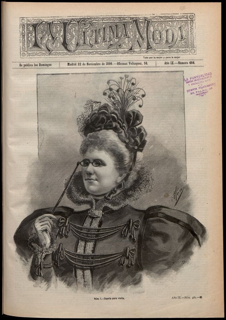 Miniatura de La Última moda: revista ilustrada hispano-americana, del 22 de noviembre de 1896
