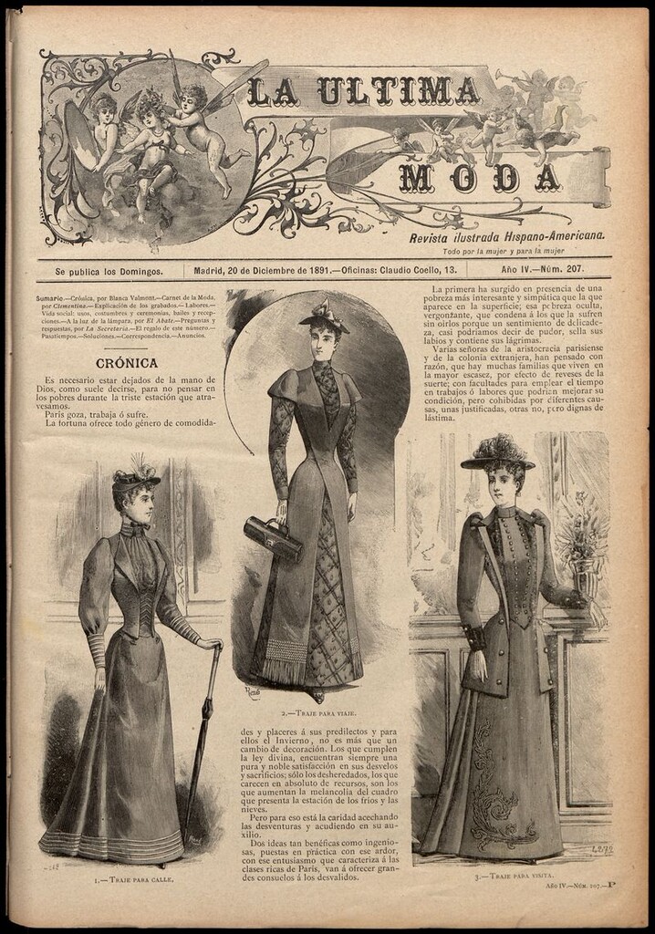 Miniatura de La Última moda: revista ilustrada hispano-americana, del 20 de diciembre de 1891