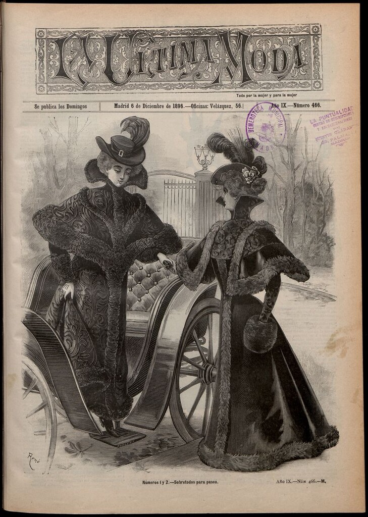 Miniatura de La Última moda: revista ilustrada hispano-americana, del 6 de diciembre de 1896