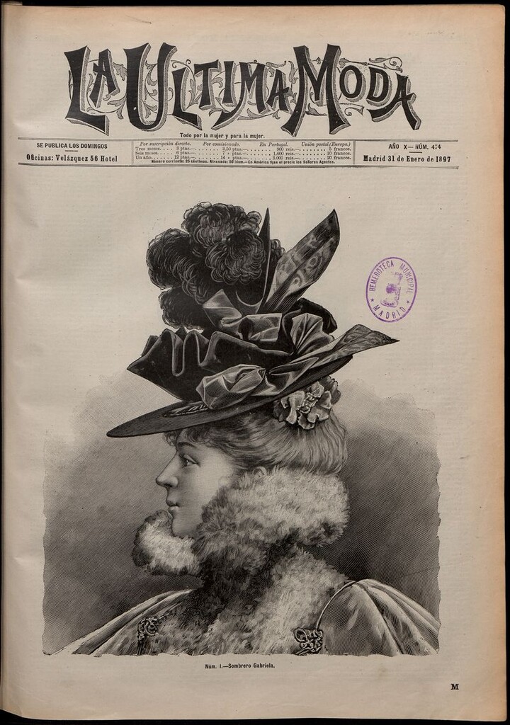 Miniatura de La Última moda: revista ilustrada hispano-americana, del 31 de enero de 1897