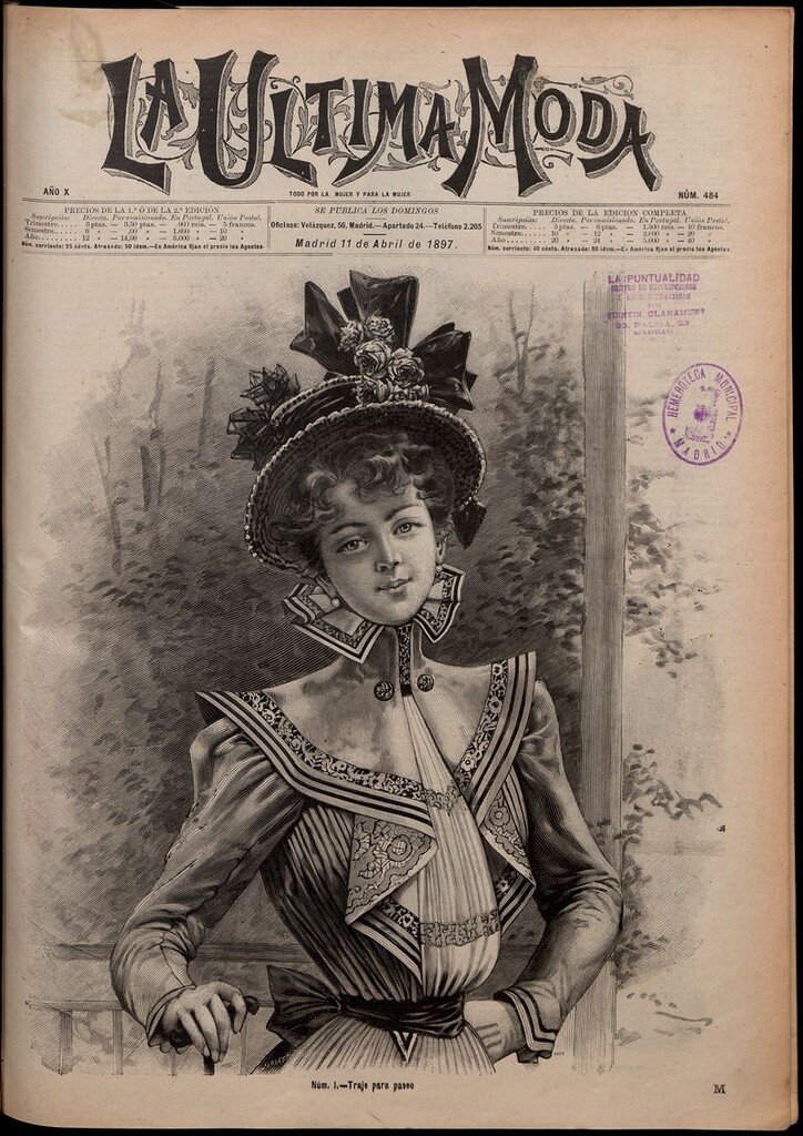 Miniatura de La Última moda: revista ilustrada hispano-americana, del 11 de abril de 1897