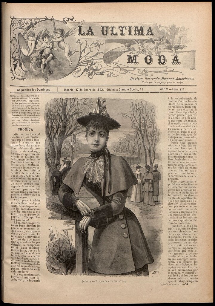 Miniatura de La Última moda: revista ilustrada hispano-americana, del 17 de enero de 1892