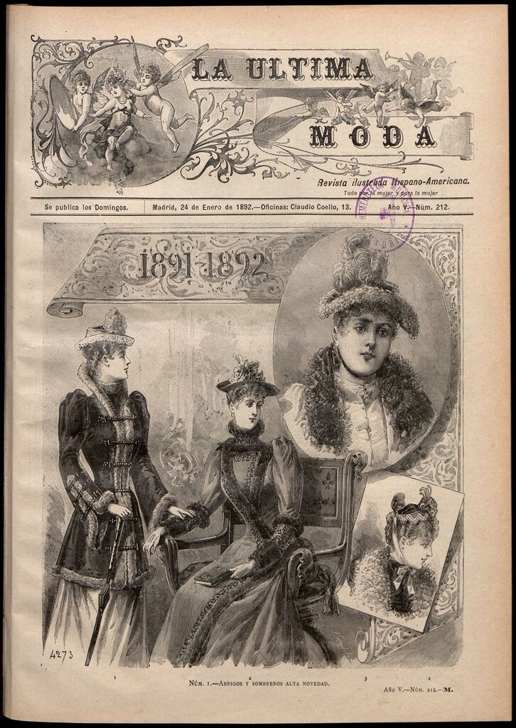Miniatura de La Última moda: revista ilustrada hispano-americana, del 24 de enero de 1892