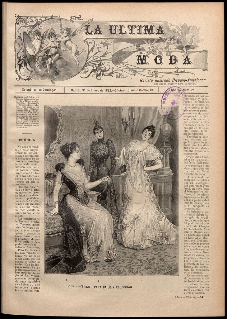 Miniatura de La Última moda: revista ilustrada hispano-americana, del 31 de enero de 1892