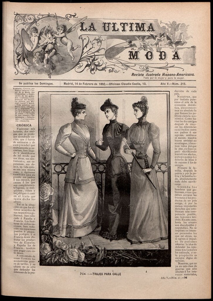 Miniatura de La Última moda: revista ilustrada hispano-americana, del 14 de febrero de 1892