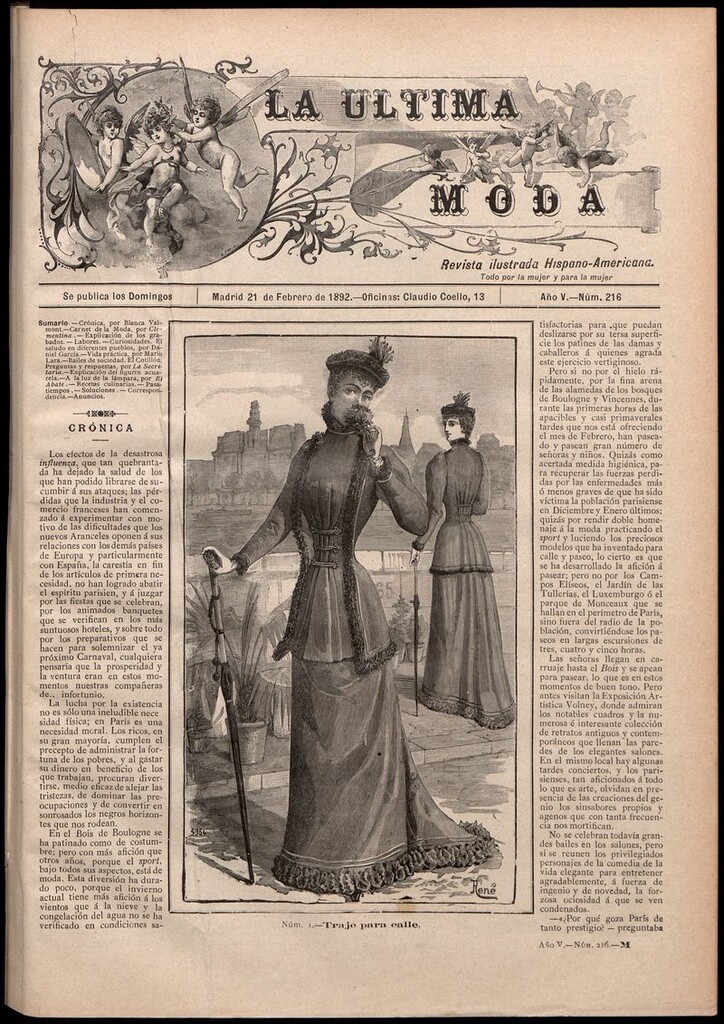 Miniatura de La Última moda: revista ilustrada hispano-americana, del 21 de febrero de 1892