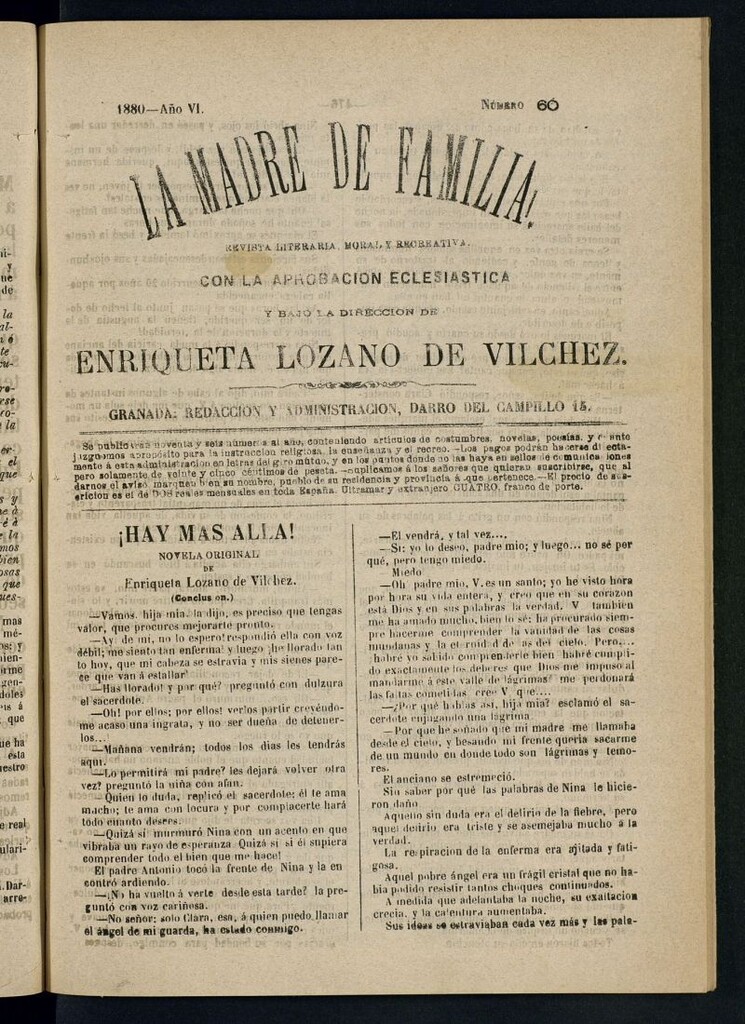 Miniatura de Madre de Familia : revista semanal de 1880, nº 60