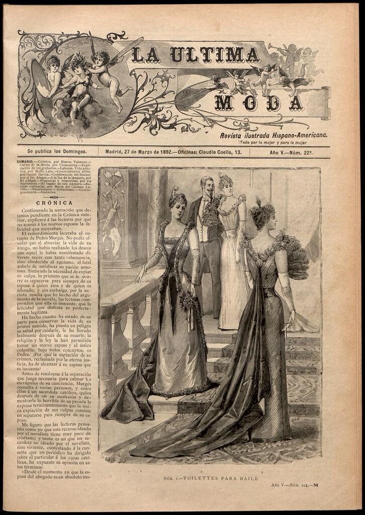 Miniatura de La Última moda: revista ilustrada hispano-americana, del 27 de marzo de 1892