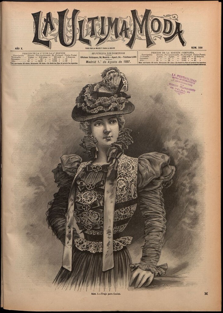Miniatura de La Última moda: revista ilustrada hispano-americana, del 1 de agosto de 1897