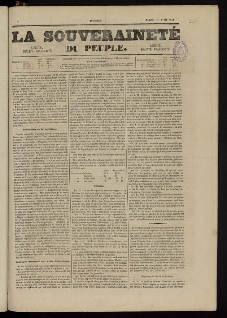 Miniatura de La Souveraineté du Peuple