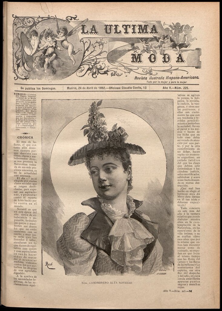Miniatura de La Última moda: revista ilustrada hispano-americana, del 24 de abril de 1892