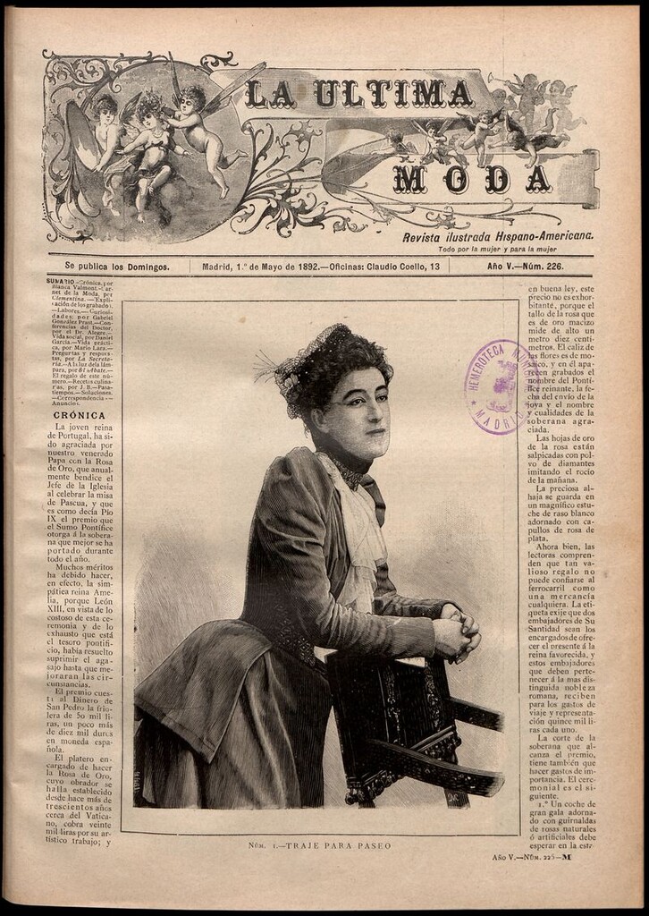 Miniatura de La Última moda: revista ilustrada hispano-americana, del 1 de mayo de 1892