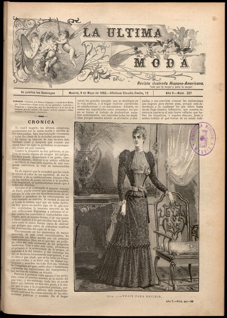 Miniatura de La Última moda: revista ilustrada hispano-americana, del 8 de mayo de 1892