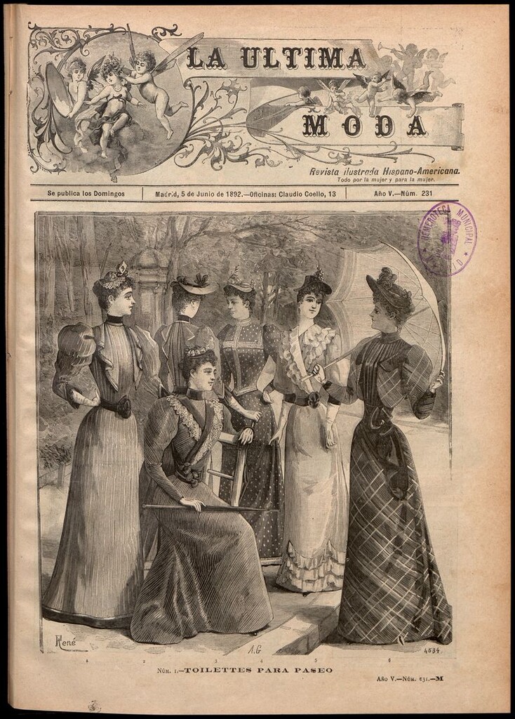 Miniatura de La Última moda: revista ilustrada hispano-americana, del 5 de junio de 1892