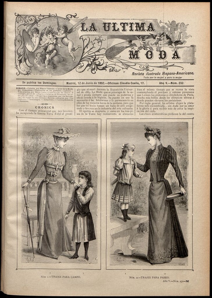 Miniatura de La Última moda: revista ilustrada hispano-americana, del 12 de junio de 1892