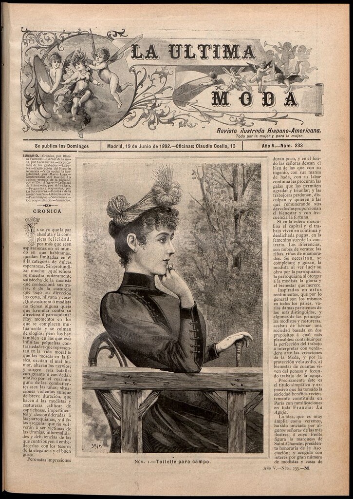 Miniatura de La Última moda: revista ilustrada hispano-americana, del 19 de junio de 1892