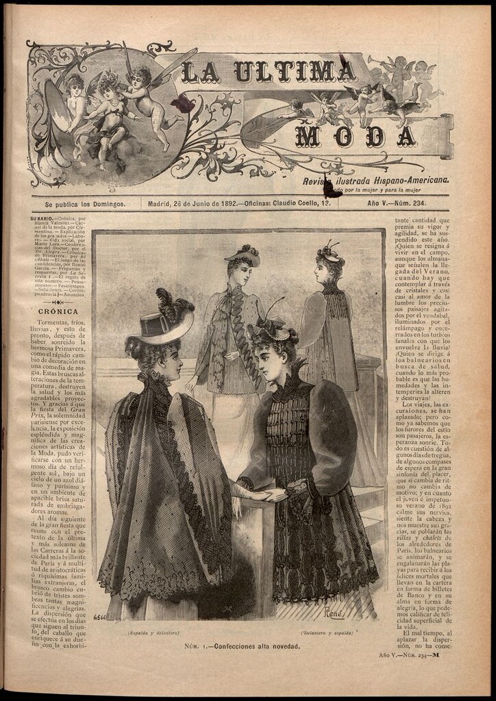 Miniatura de La Última moda: revista ilustrada hispano-americana, del 26 de junio de 1892