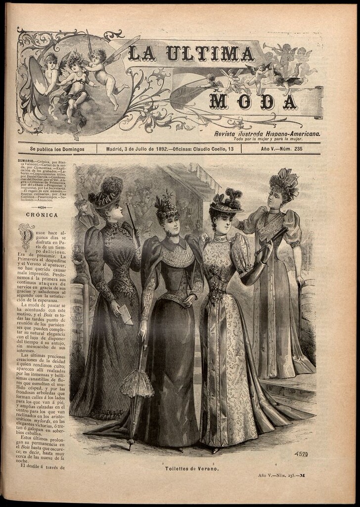 Miniatura de La Última moda: revista ilustrada hispano-americana, del 3 de julio de 1892
