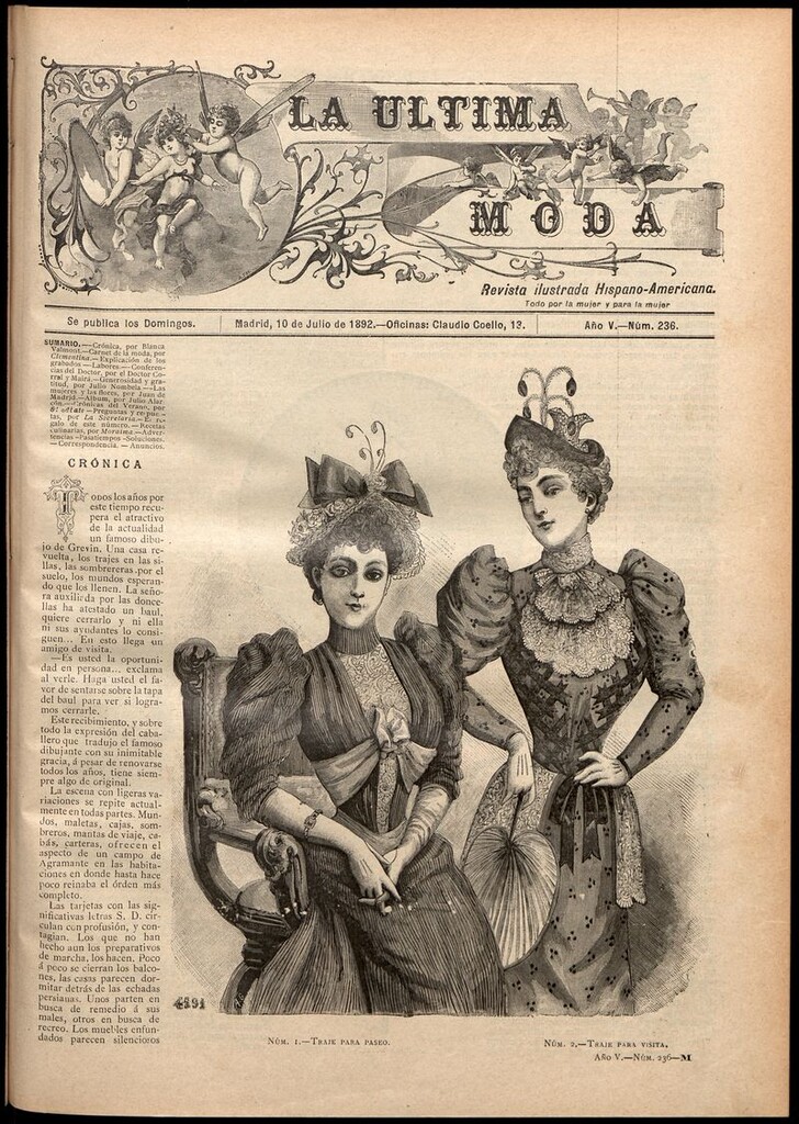 Miniatura de La Última moda: revista ilustrada hispano-americana, del 10 de julio de 1892