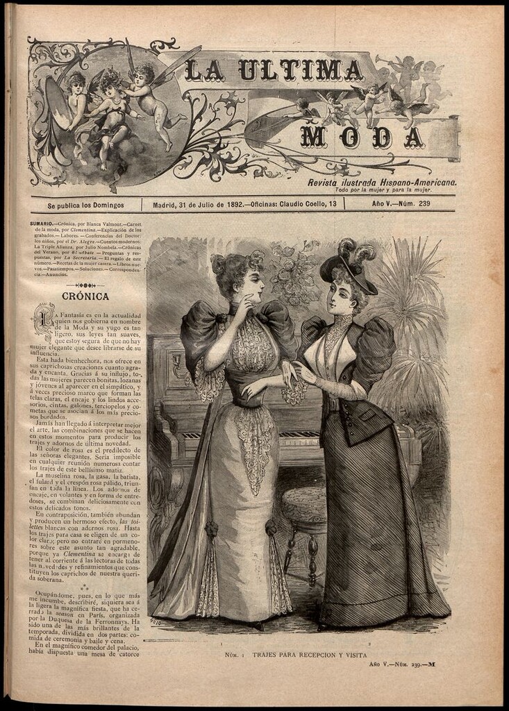 Miniatura de La Última moda: revista ilustrada hispano-americana, del 31 de julio de 1892
