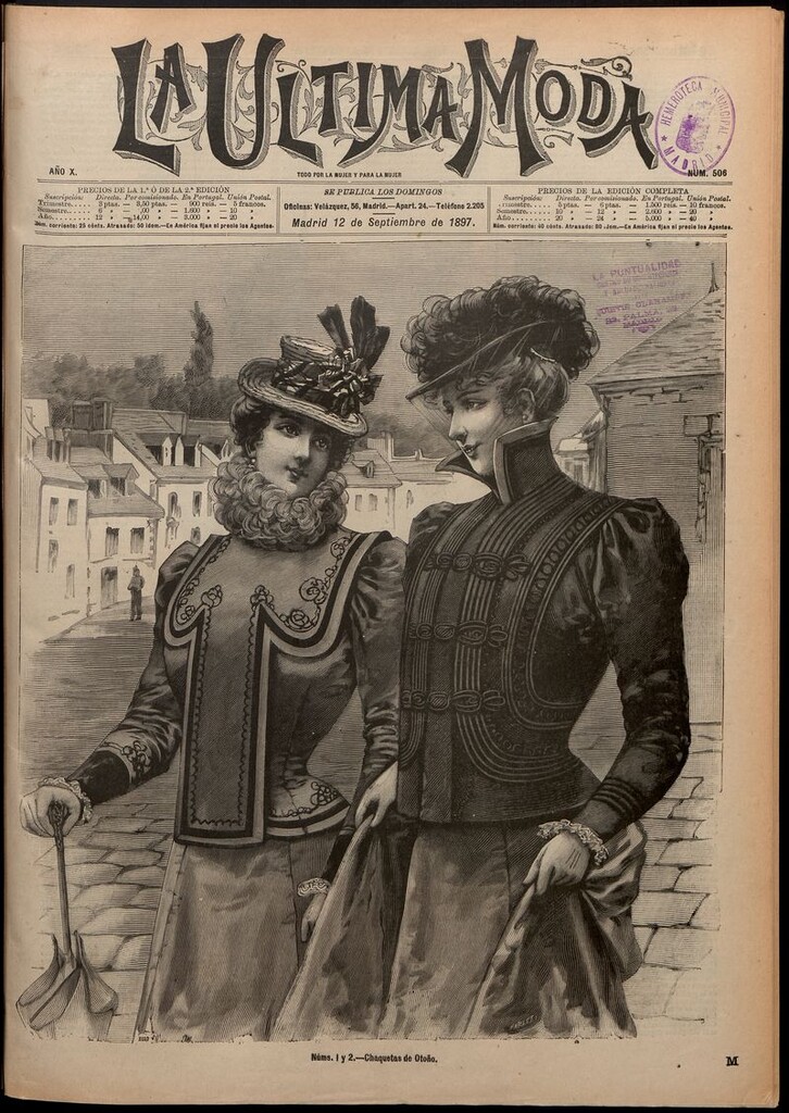Miniatura de La Última moda: revista ilustrada hispano-americana, del 12 de septiembre de 1897