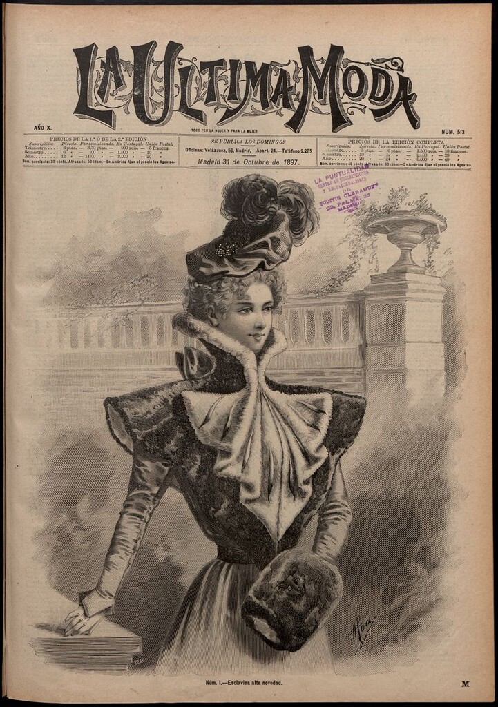 Miniatura de La Última moda: revista ilustrada hispano-americana, del 31 de octubre de 1897