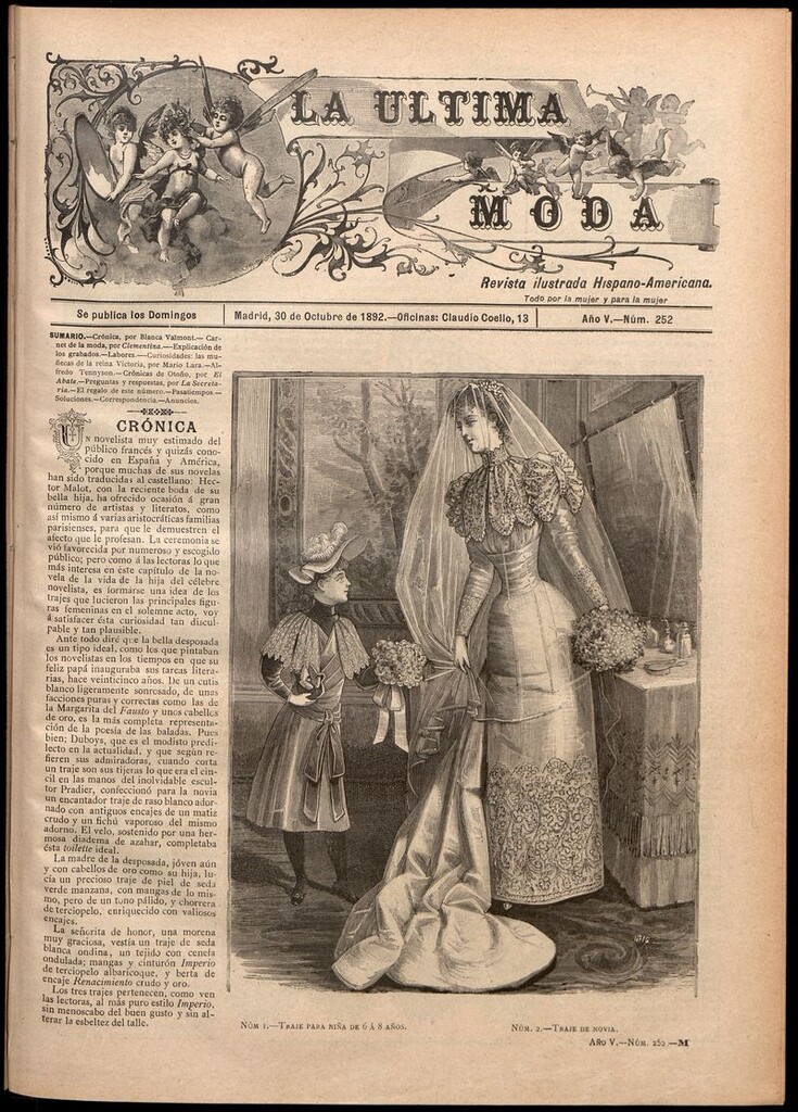 Miniatura de La Última moda: revista ilustrada hispano-americana, del 30 de octubre de 1892