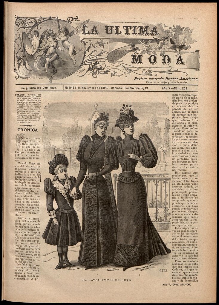 Miniatura de La Última moda: revista ilustrada hispano-americana, del 6 de noviembre de 1892