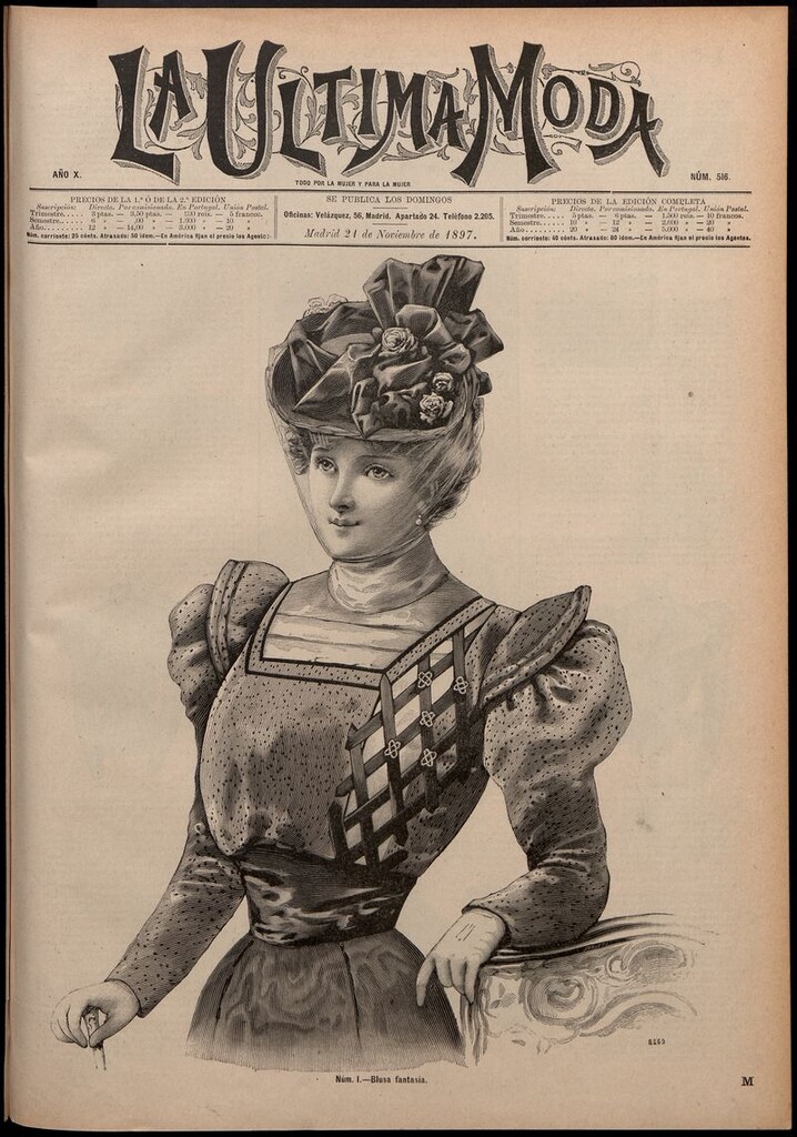 Miniatura de La Última moda: revista ilustrada hispano-americana, del 21 de noviembre de 1897