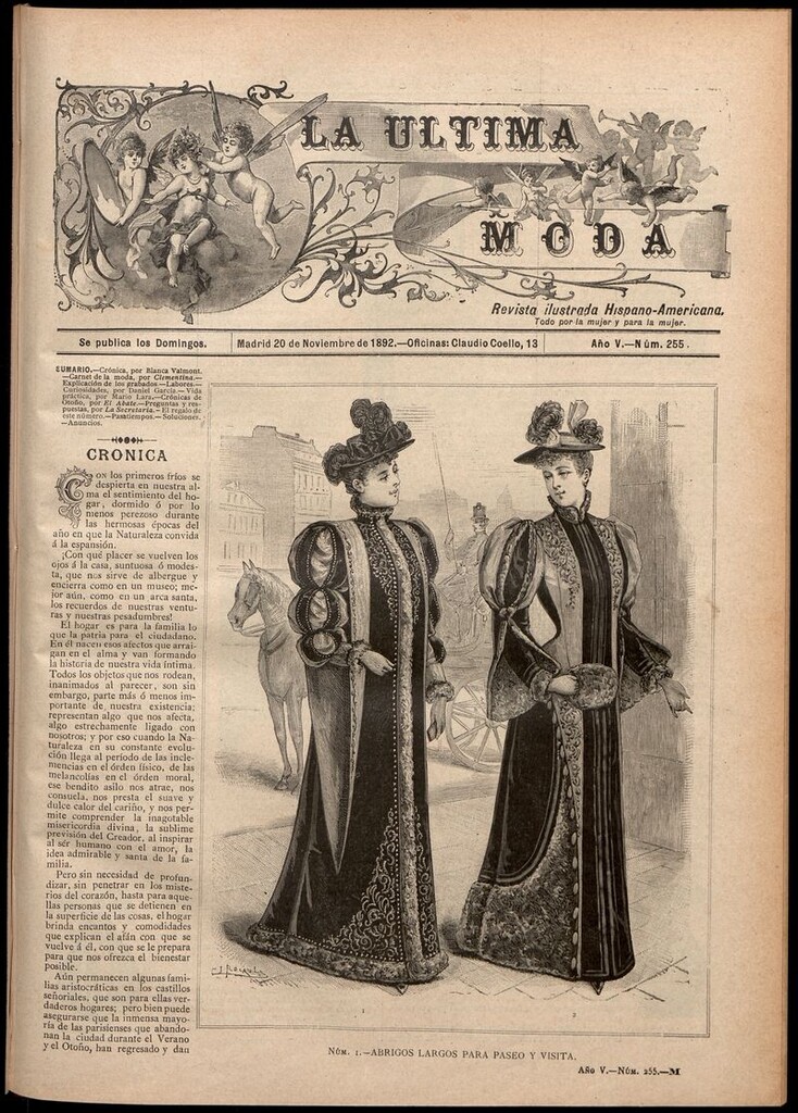 Miniatura de La Última moda: revista ilustrada hispano-americana, del 20 de noviembre de 1892