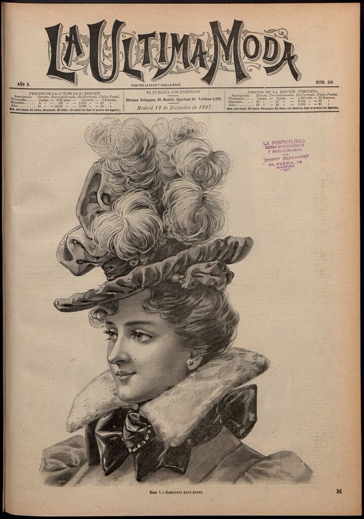 Miniatura de La Última moda: revista ilustrada hispano-americana, del 12 de diciembre de 1897
