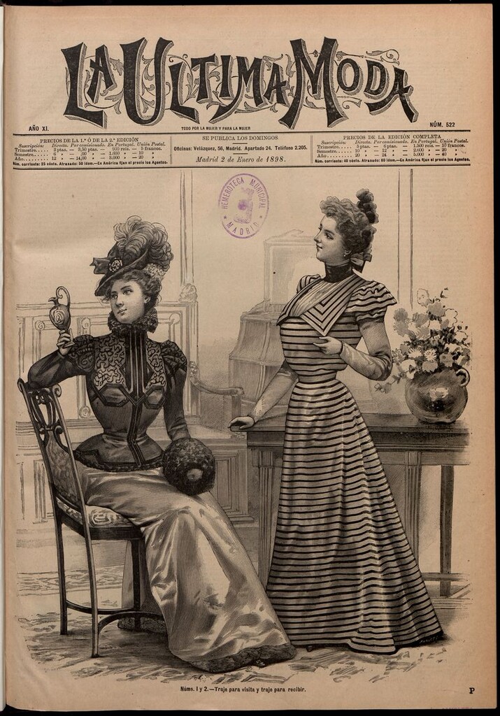 Miniatura de La Última moda: revista ilustrada hispano-americana, del 2 de enero de 1898