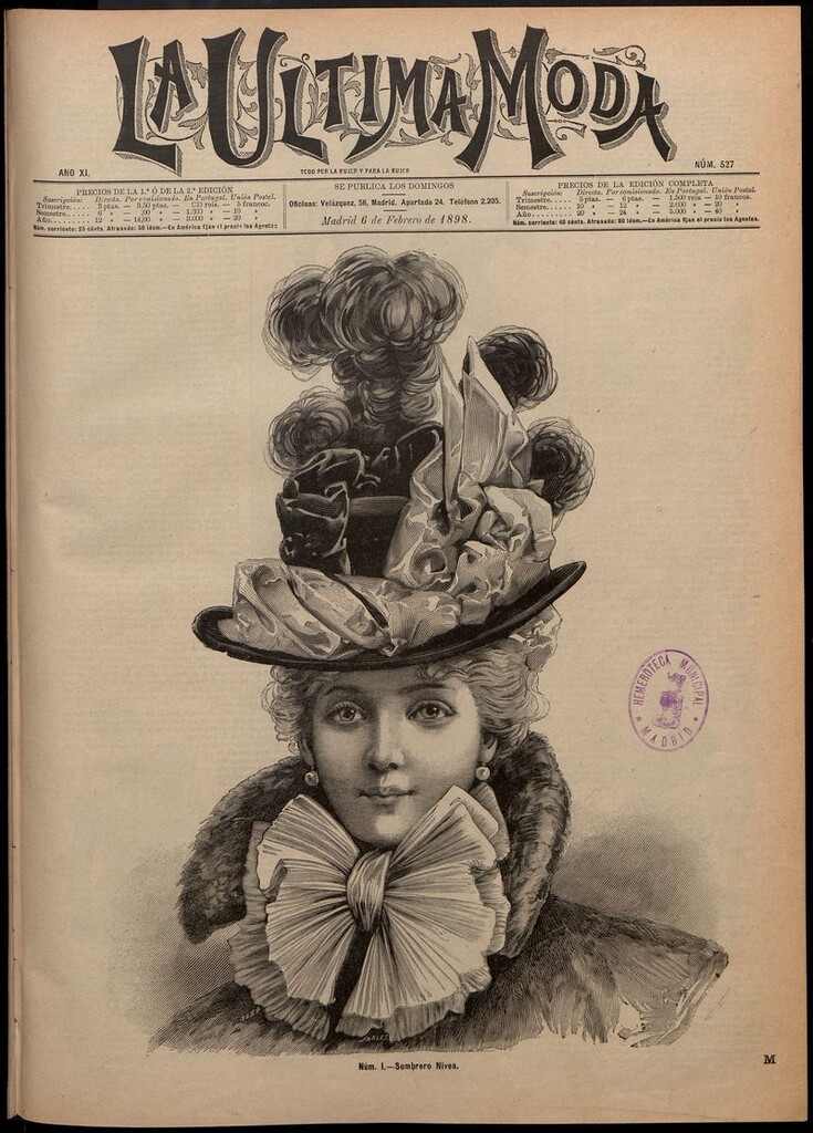 Miniatura de La Última moda: revista ilustrada hispano-americana, del 6 de febrero de 1898
