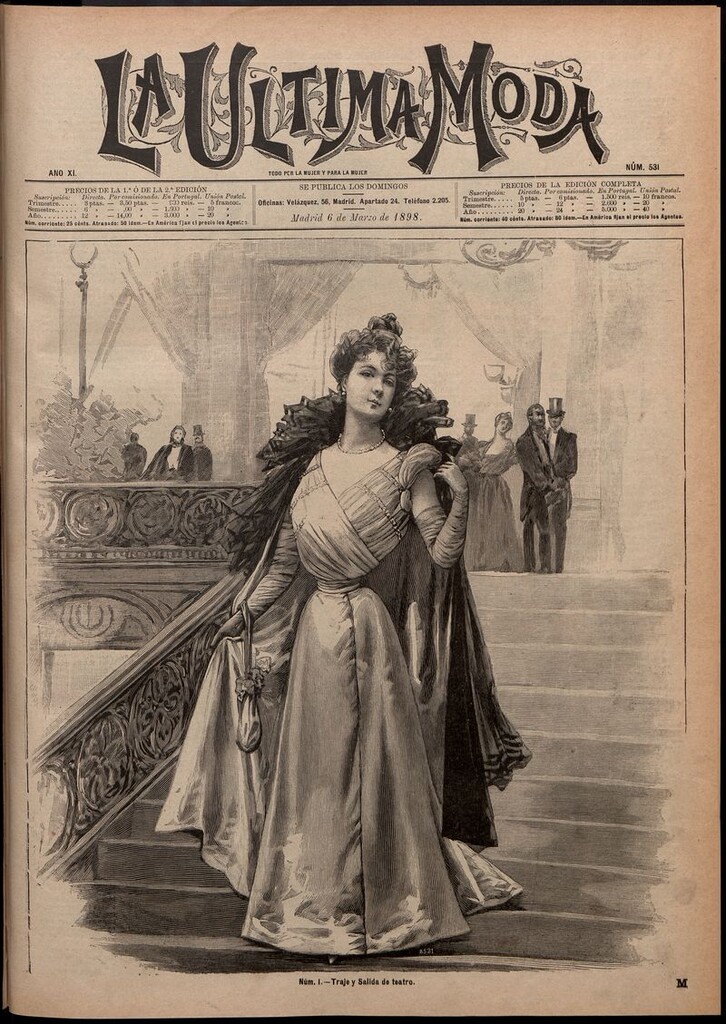 Miniatura de La Última moda: revista ilustrada hispano-americana, del 6 de marzo de 1898