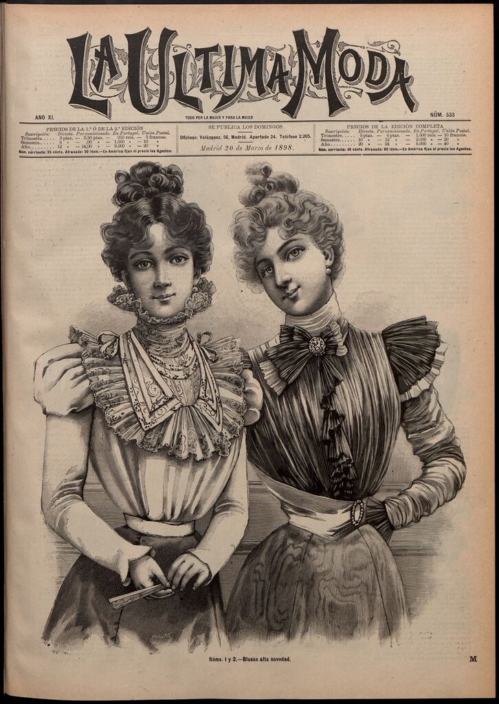 Miniatura de La Última moda: revista ilustrada hispano-americana, del 20 de marzo de 1898