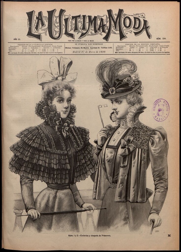 Miniatura de La Última moda: revista ilustrada hispano-americana, del 27 de marzo de 1898