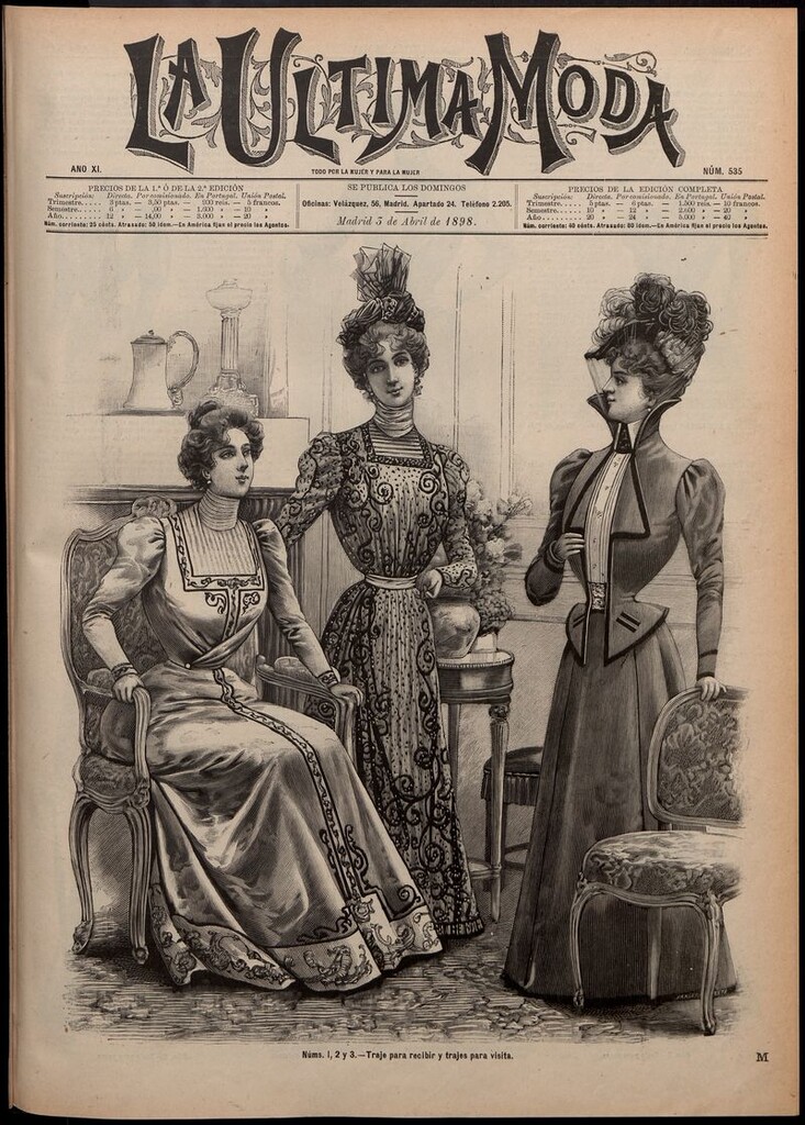 Miniatura de La Última moda: revista ilustrada hispano-americana, del 3 de abril de 1898