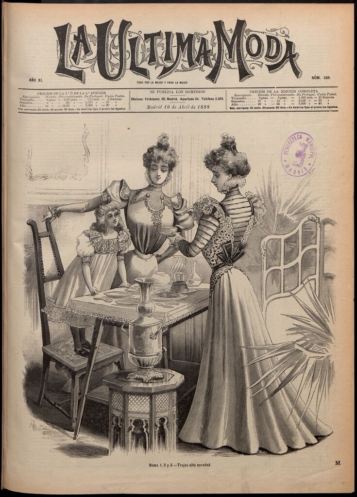 Miniatura de La Última moda: revista ilustrada hispano-americana, del 10 de abril de 1898