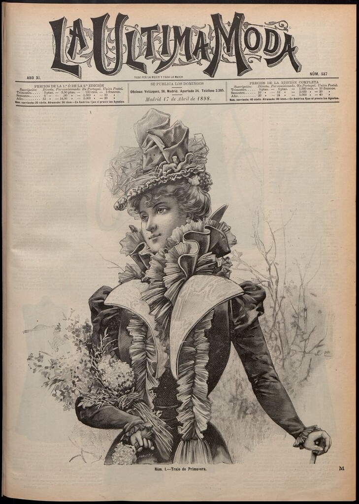 Miniatura de La Última moda: revista ilustrada hispano-americana, del 17 de abril de 1898