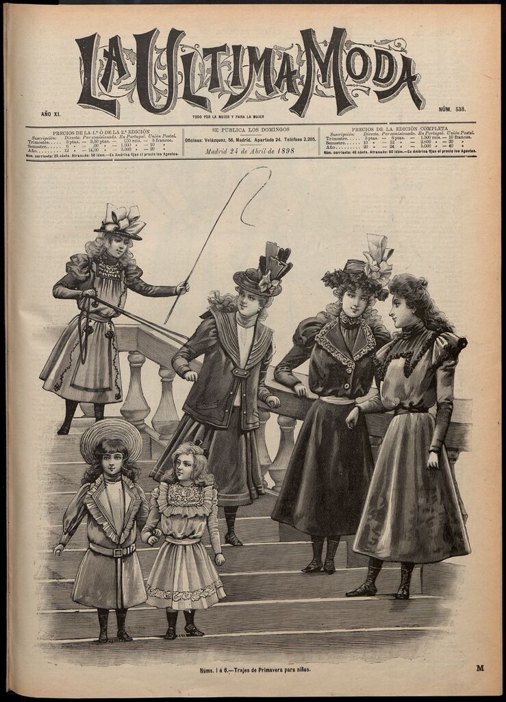 Miniatura de La Última moda: revista ilustrada hispano-americana, del 24 de abril de 1898 (Prueba)