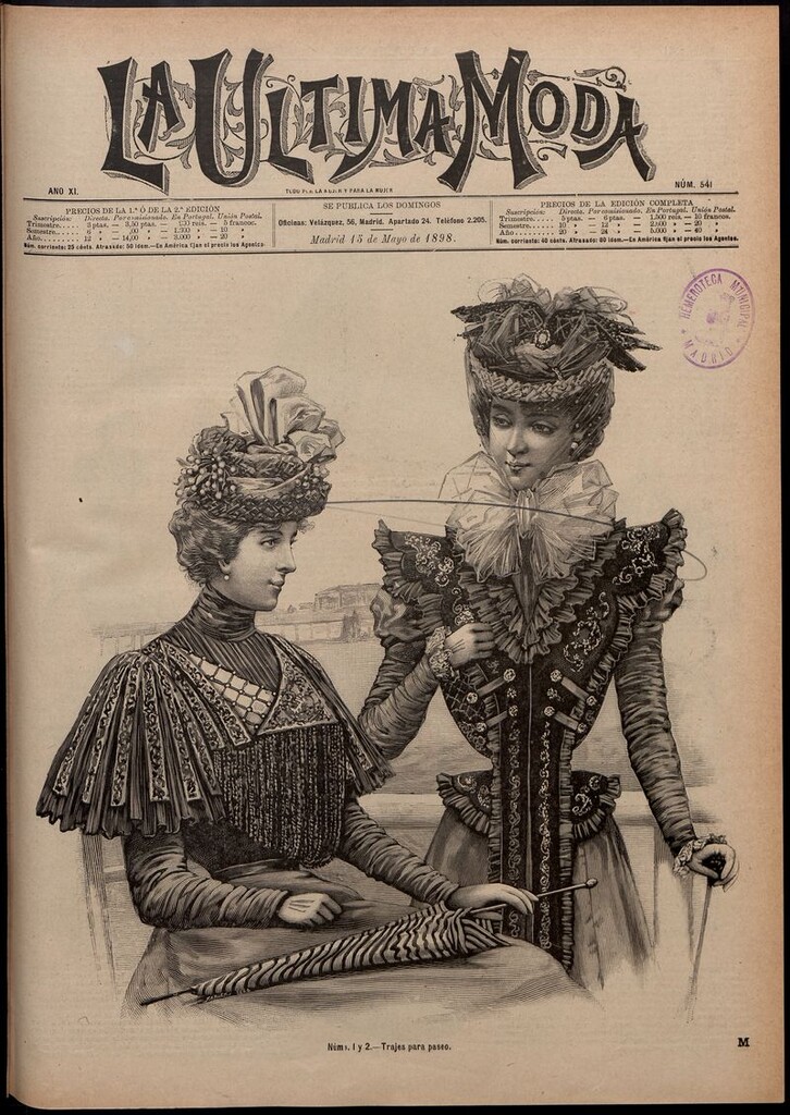 Miniatura de La Última moda: revista ilustrada hispano-americana, del 15 de mayo de 1898