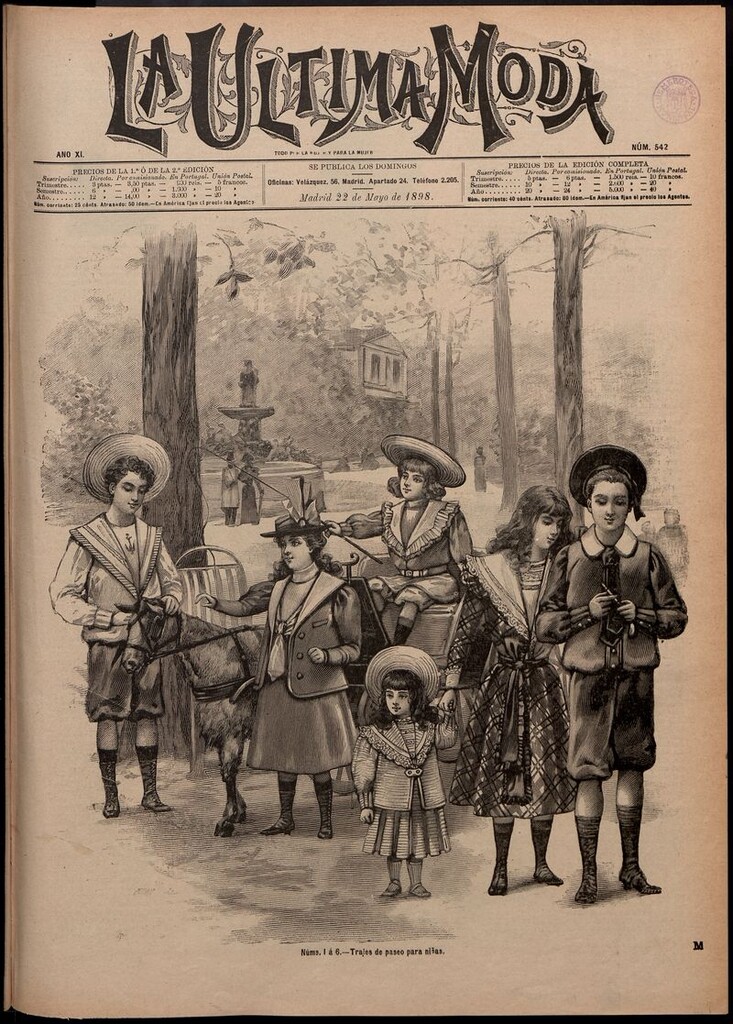 Miniatura de La Última moda: revista ilustrada hispano-americana, del 22 de mayo de 1898