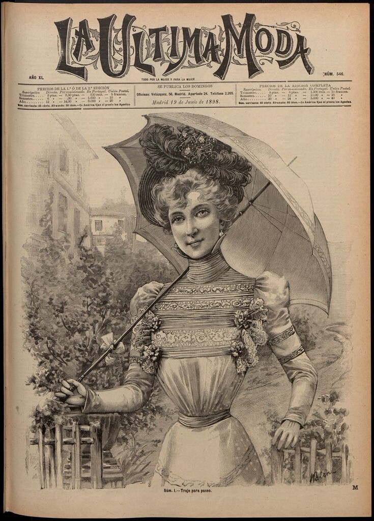 Miniatura de La Última moda: revista ilustrada hispano-americana, del 19 de junio de 1898