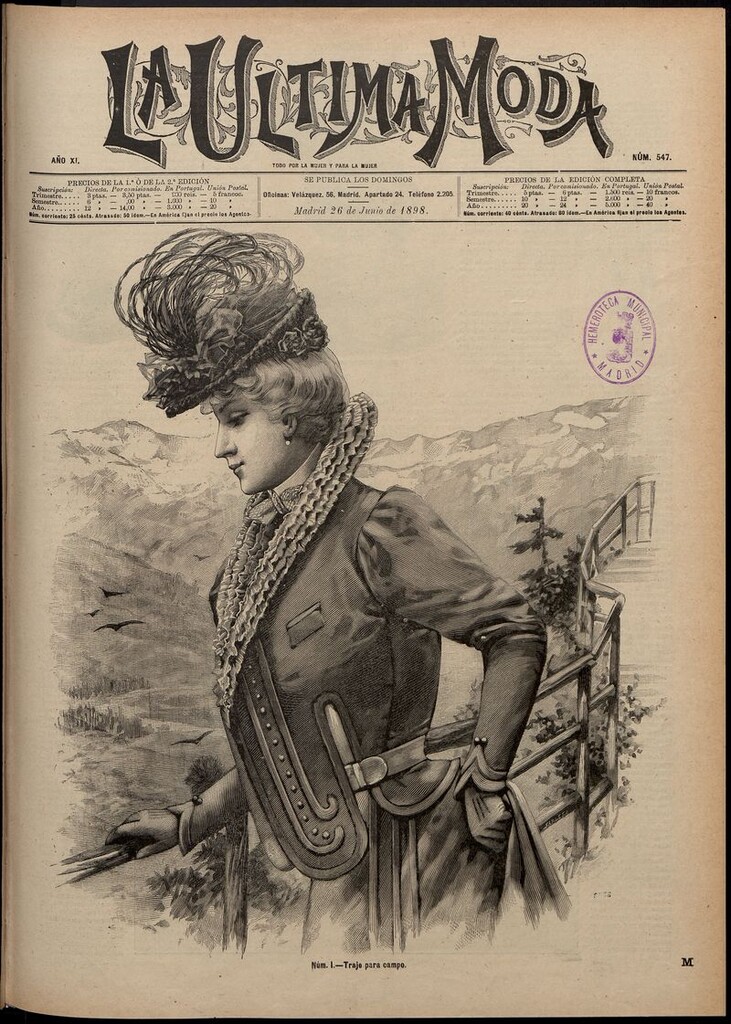 Miniatura de La Última moda: revista ilustrada hispano-americana, del 26 de junio de 1898