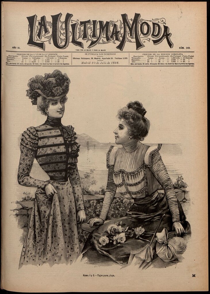 Miniatura de La Última moda: revista ilustrada hispano-americana, del 10 de julio de 1898