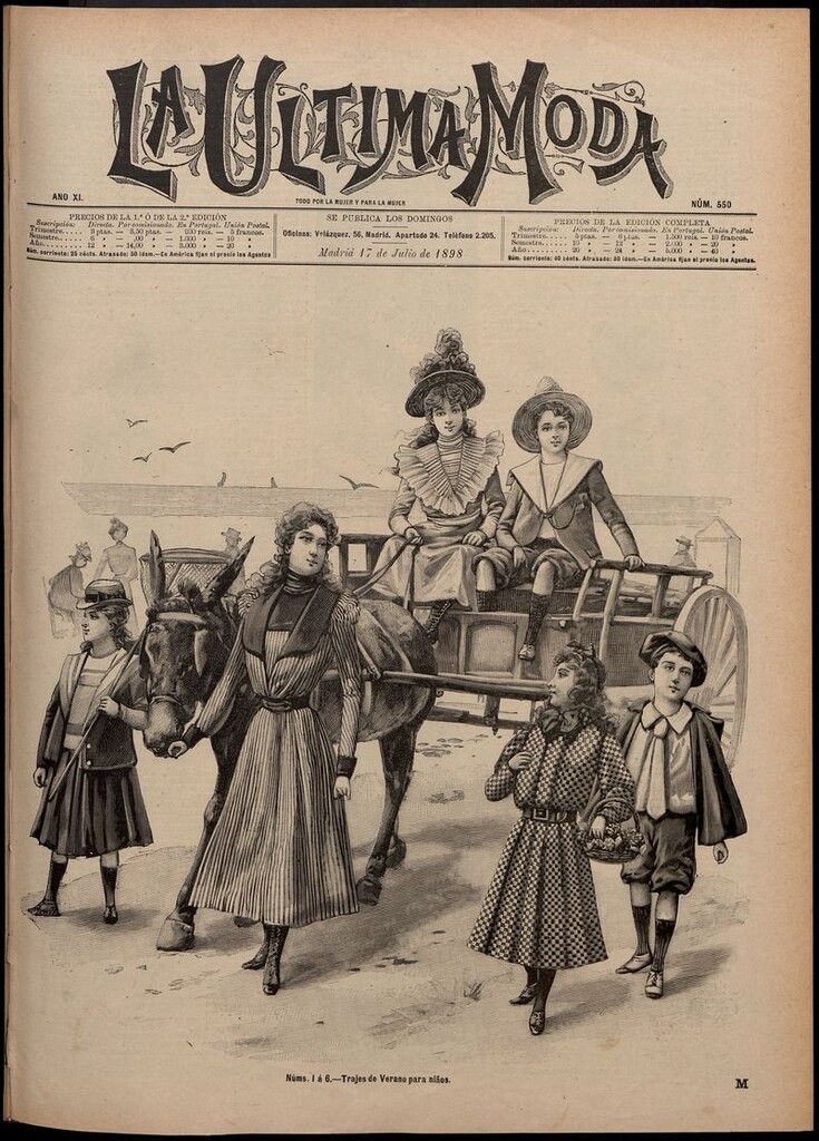 Miniatura de La Última moda: revista ilustrada hispano-americana, del 17 de julio de 1898
