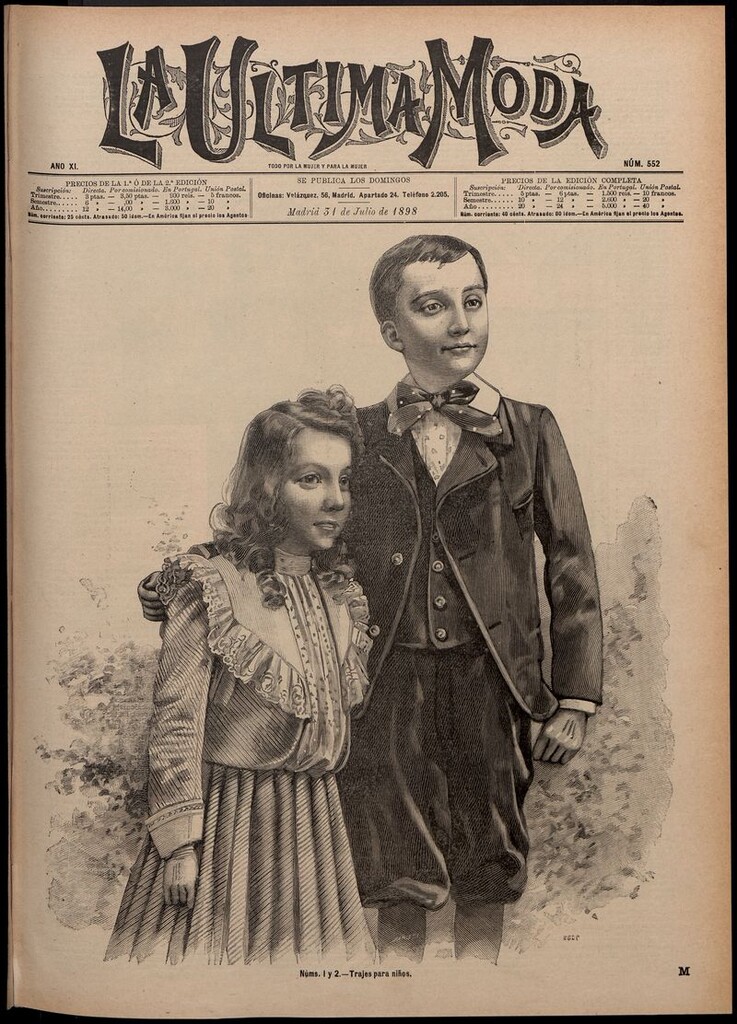 Miniatura de La Última moda: revista ilustrada hispano-americana, del 31 de julio de 1898