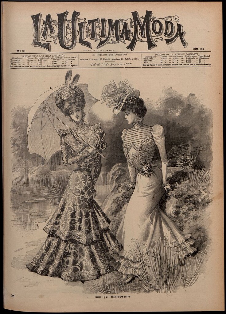 Miniatura de La Última moda: revista ilustrada hispano-americana, del 14 de agosto de 1898