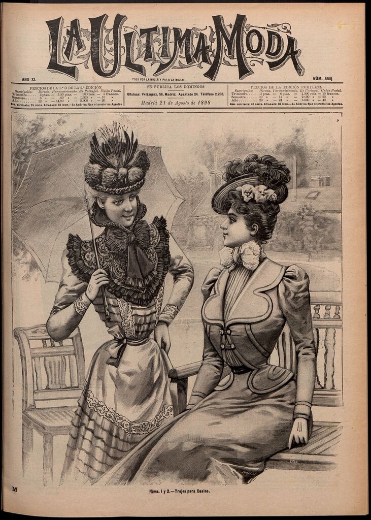 Miniatura de La Última moda: revista ilustrada hispano-americana, del 21 de agosto de 1898